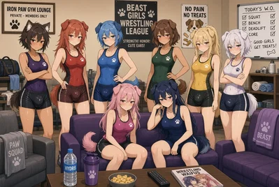 wrestlers | Futa Dog Demis | You’re Their Kitty Pet (SMELL, SMEGMA, SPIT &   FEEDING)🐺🐺