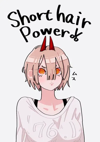 Power with short hair 