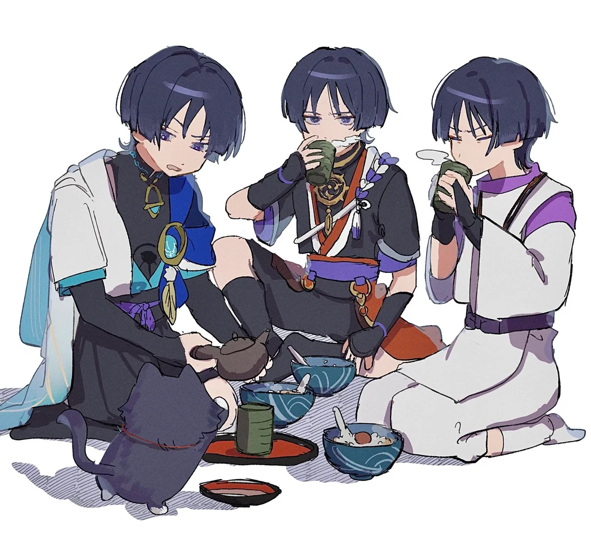 Scaramouche, Wanderer and Kabukimono