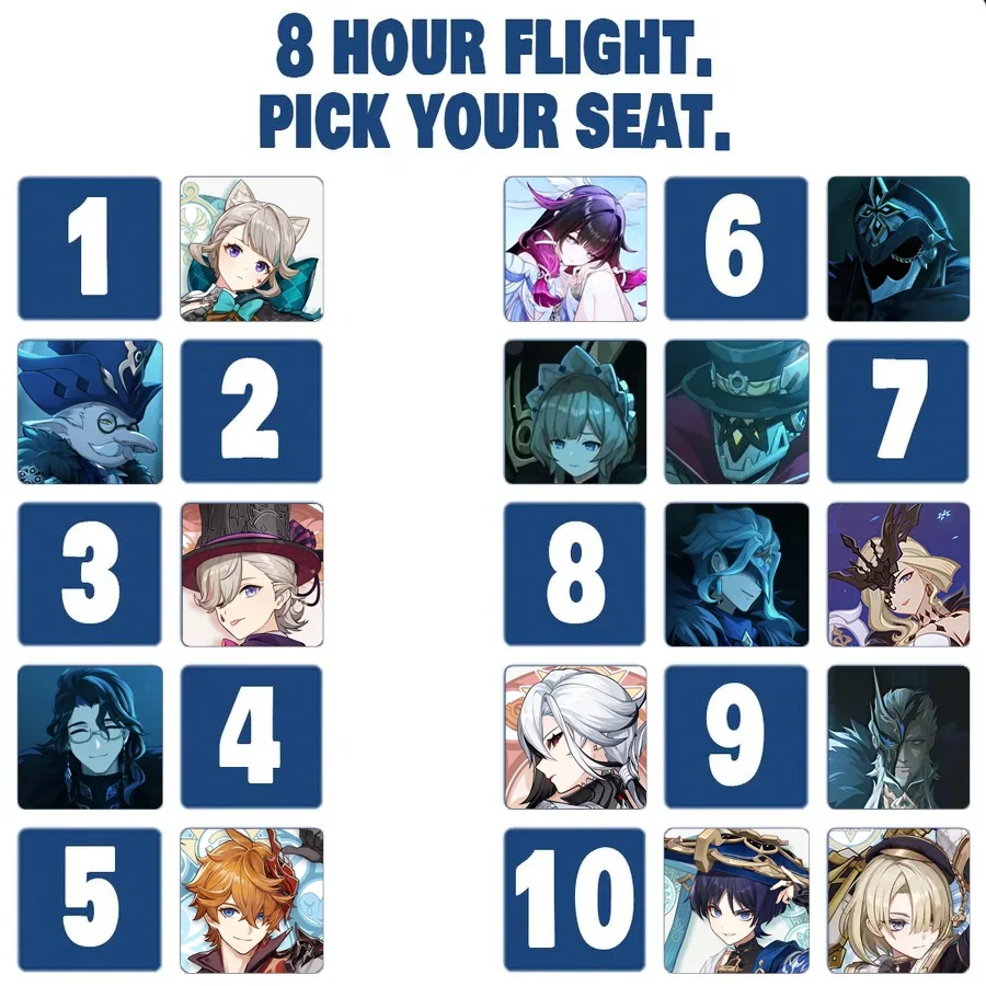 Eleven Fatui Harbingers - 8 hour flight