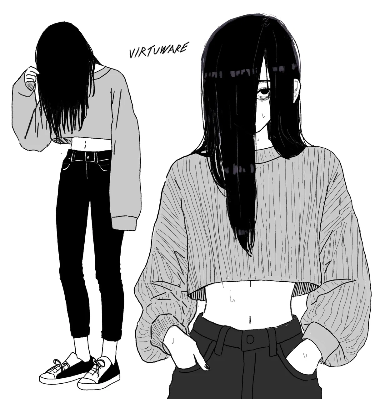 Liyana Saeki | Your kind girlfriend that always looks scary and gloomy all the time