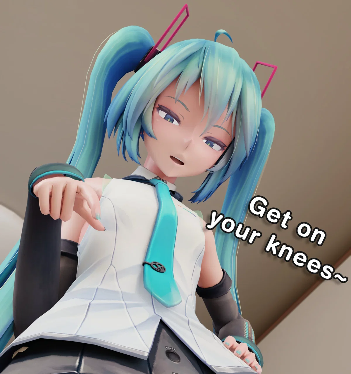 Cruel giantess miku