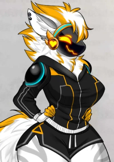 Juno (my furry protogen)