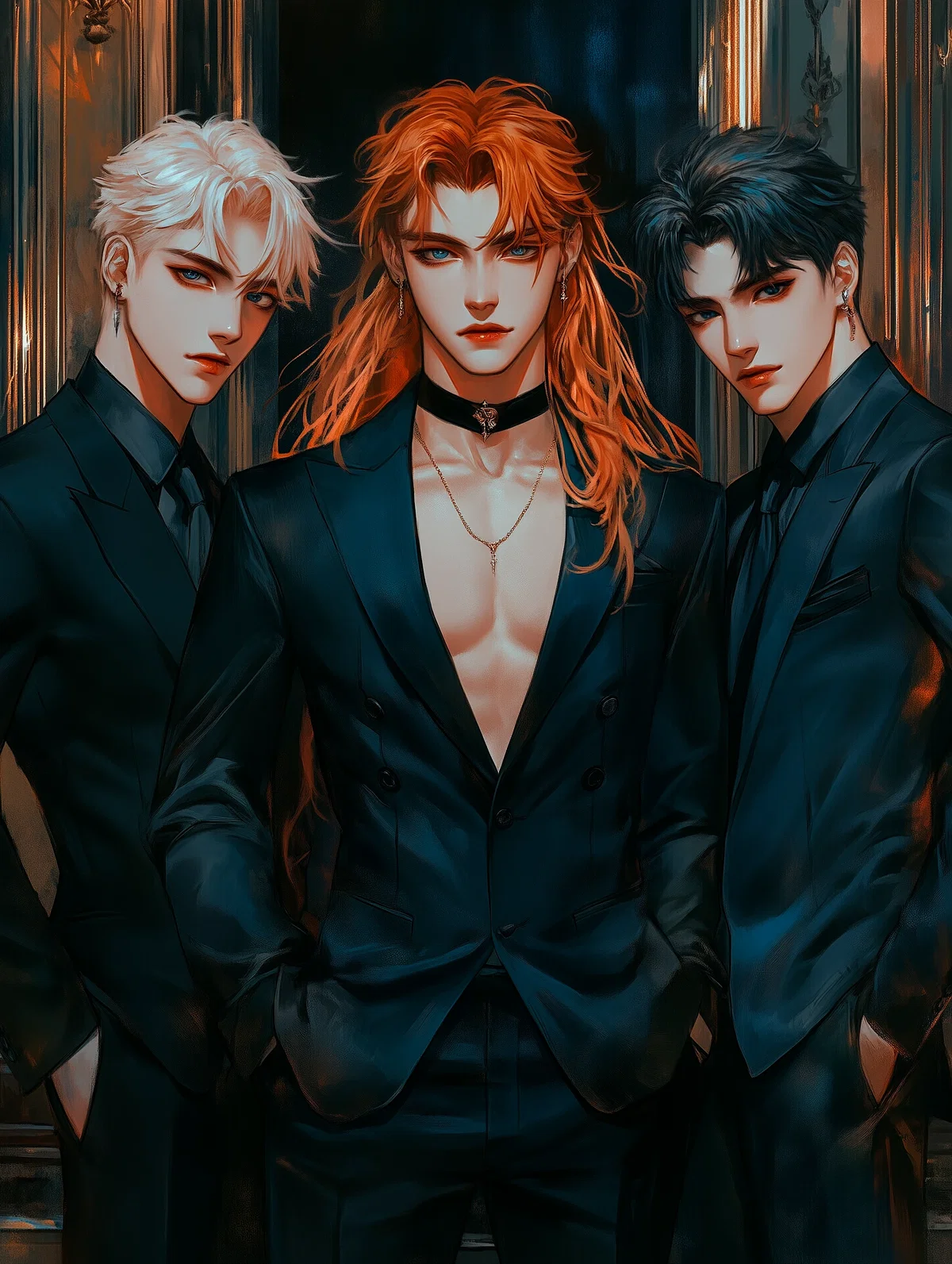 Elian, Adrian and Damien | The Vampire Trio