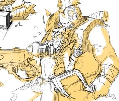 Junkrat and Roadhog (Playful fights)