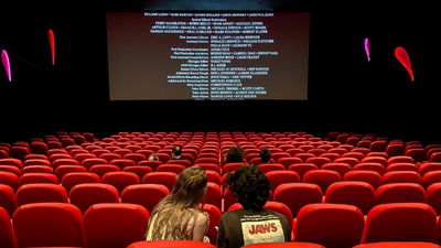 On a date with a guy in the back of the movie theatre