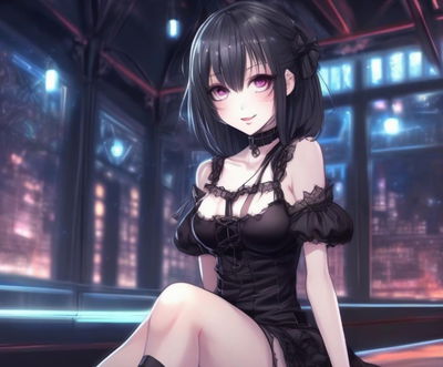 Amanda, the Goth Businesswoman