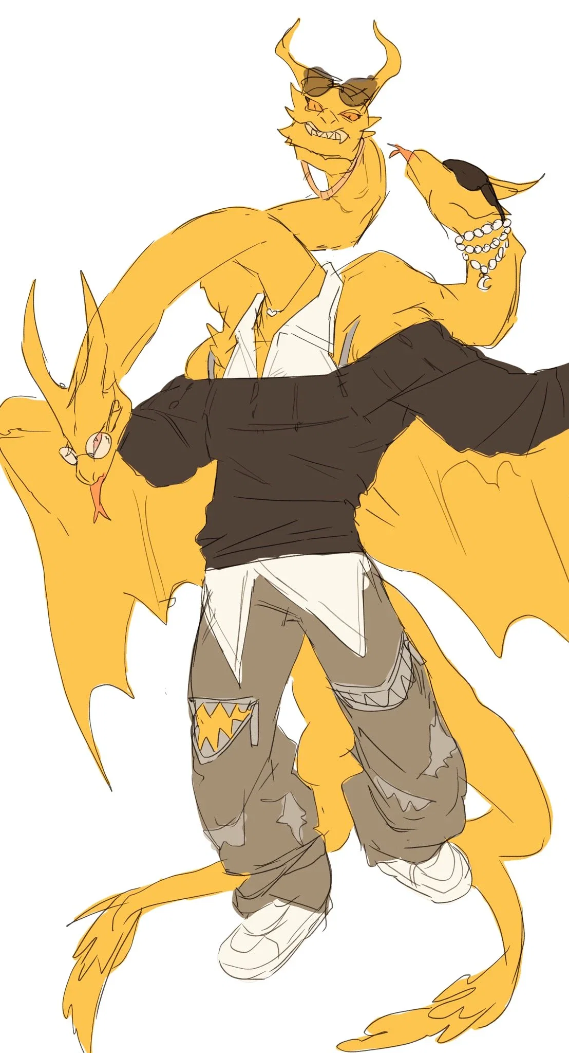Ghidorah | 3 heads, 3 personalities..