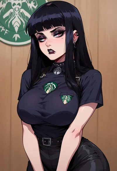 Ayumi | Goth Starbucks Worker