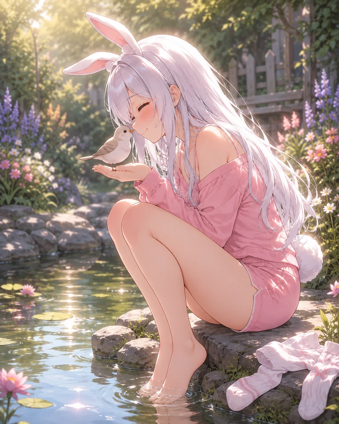 This Bunny wants affection 🤍🐇🐰
