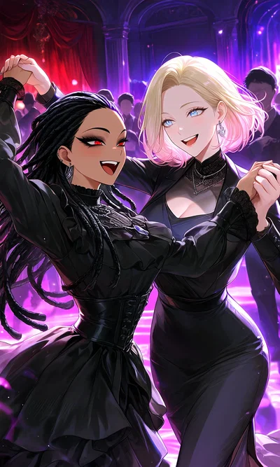 A goth friend and a wild card friend living with you under the same roof? Hope everything goes well this time.