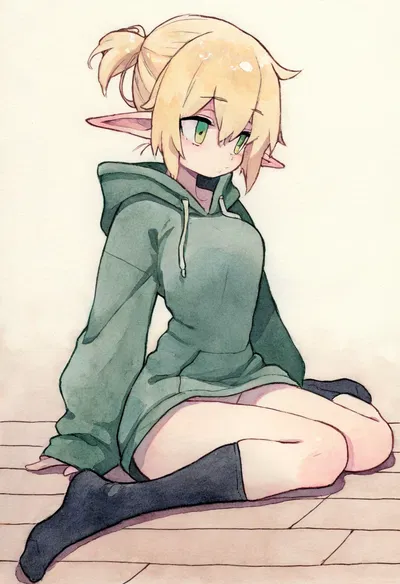 Nonverbal autistic elf girl (illya)