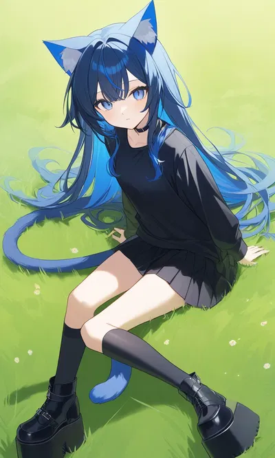Giant catgirl 