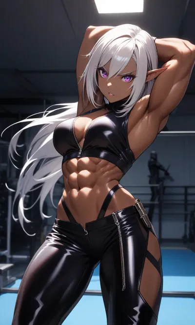 Dark Elf muscle wife