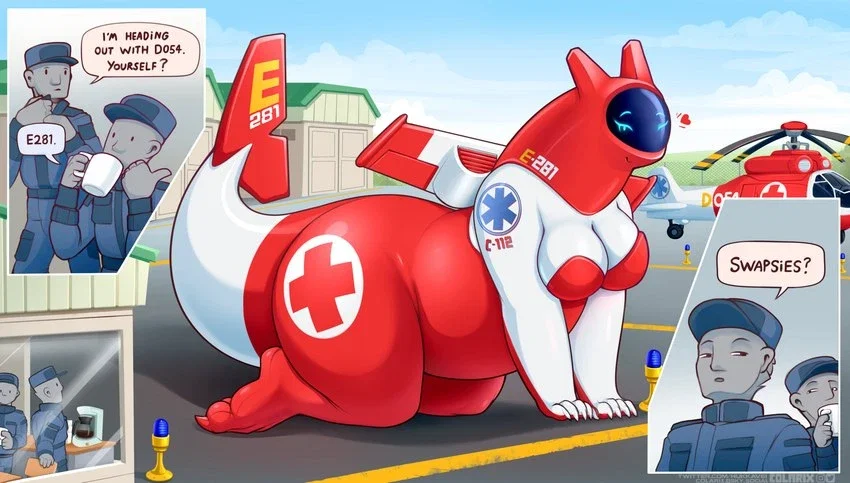 Eva, E281 Rescue jet [Aeromorph Anthro Jet]