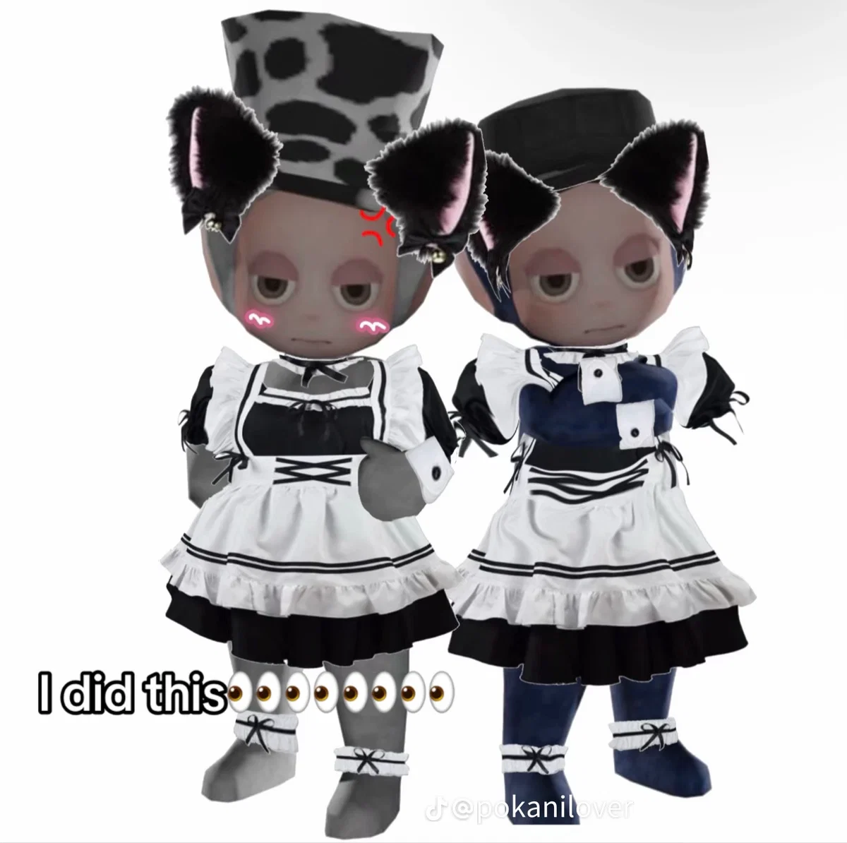 Your waifus dress as cat maids for your birthday UWU