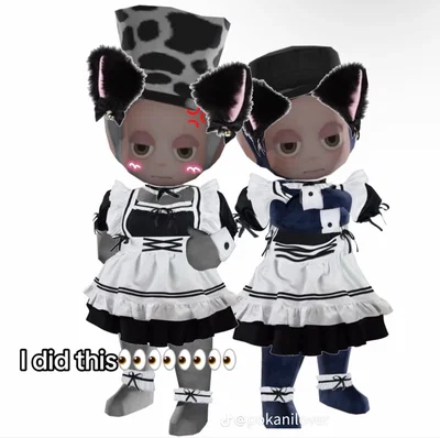 Your waifus dress as cat maids for your birthday UWU