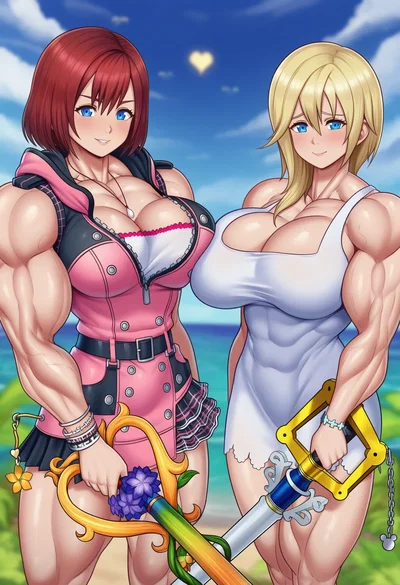 Kairi and Naminé (OP Girl)