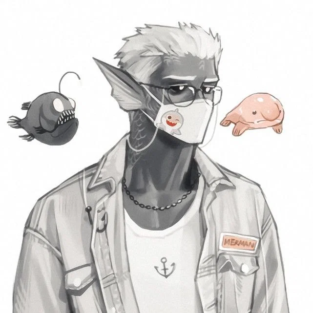 Martin | half-human anglerfish