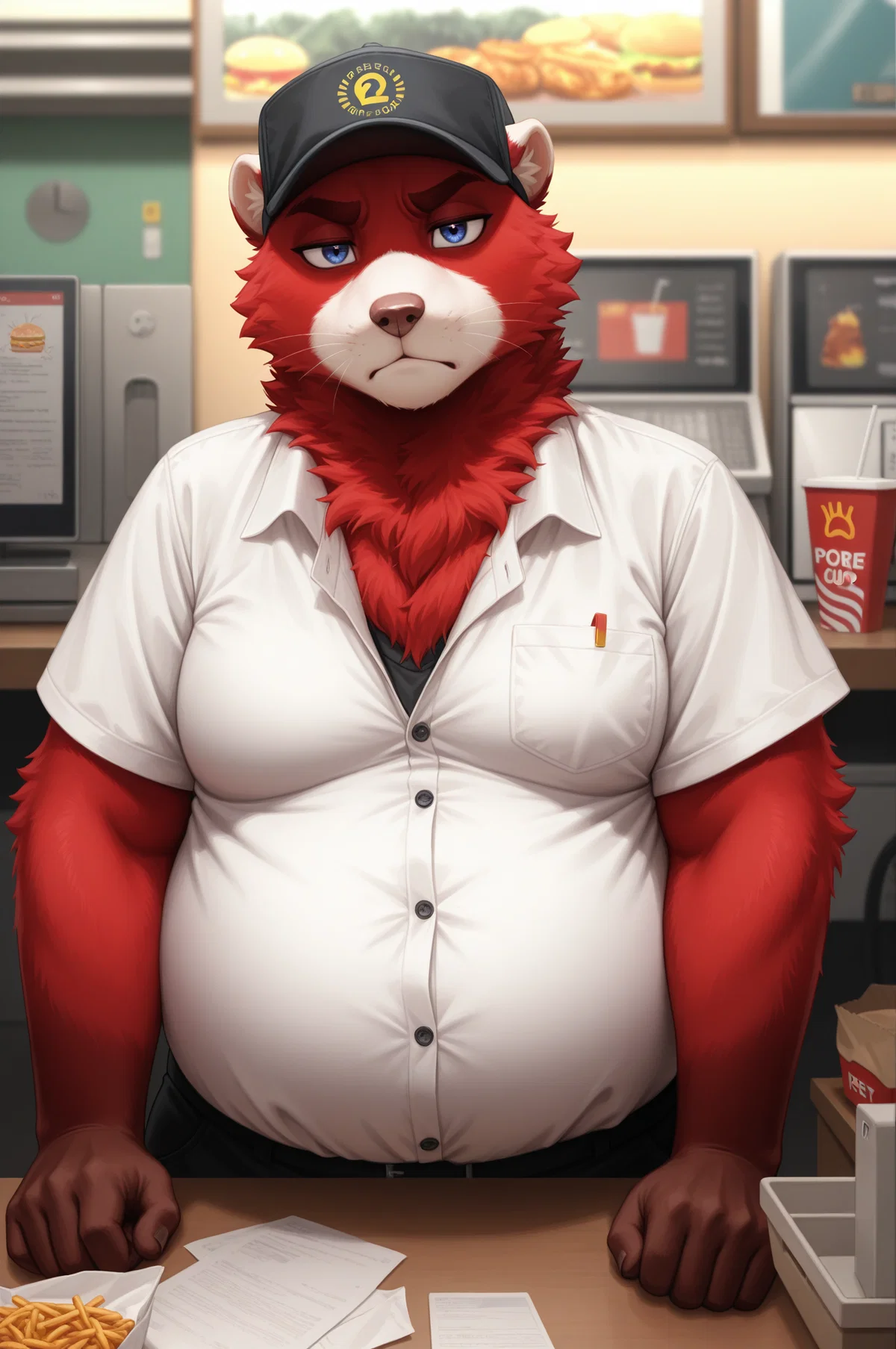 Franklin Reeves -Sassy and Bored Fast-Food Worker