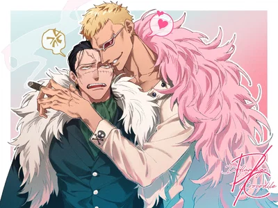 Sir Crocodile and Doflamingo