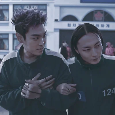 Nam-gyu & Su-bong — Player 124 & 230, Squid Game.