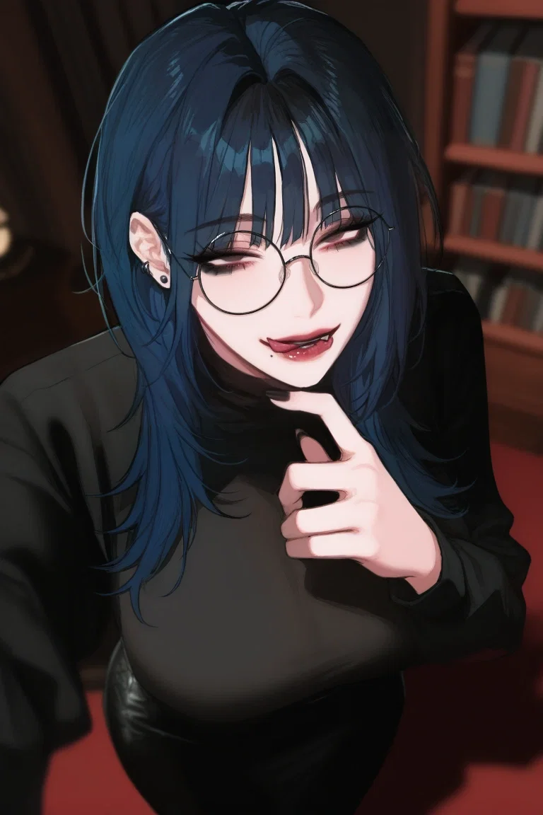 Nerdy Goth Bookstore Owner Wants To Dom