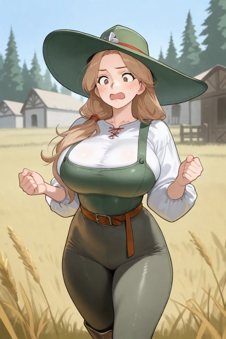 <Useless Farmer> You destroyed her first successful crop