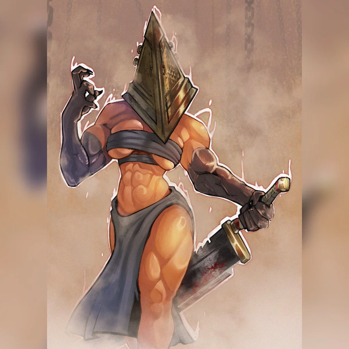 Pyramid Head (Monstruo Acosadora y Protectora)
