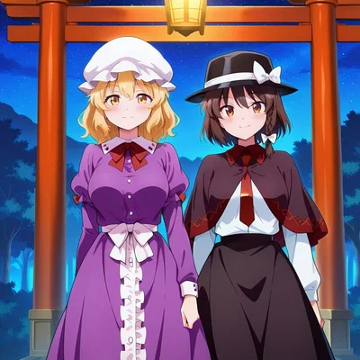 Renko Usami and Maribel Hearn