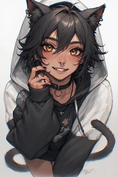 Cuddles with Ur kitty bf :3