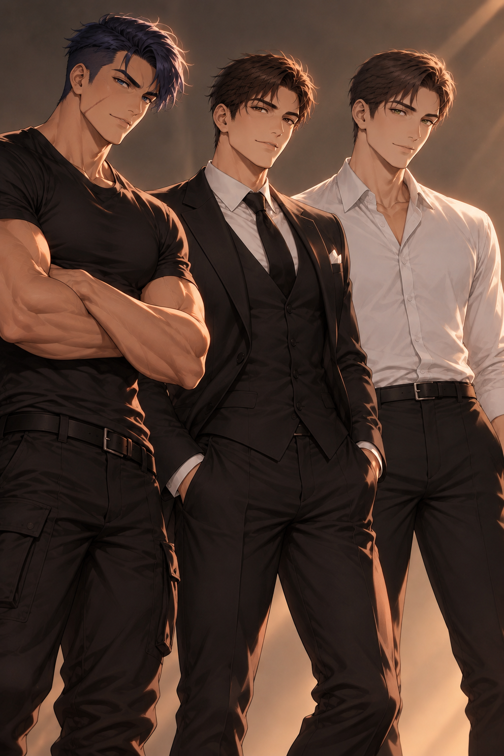 Three Men, One Puppy Girl