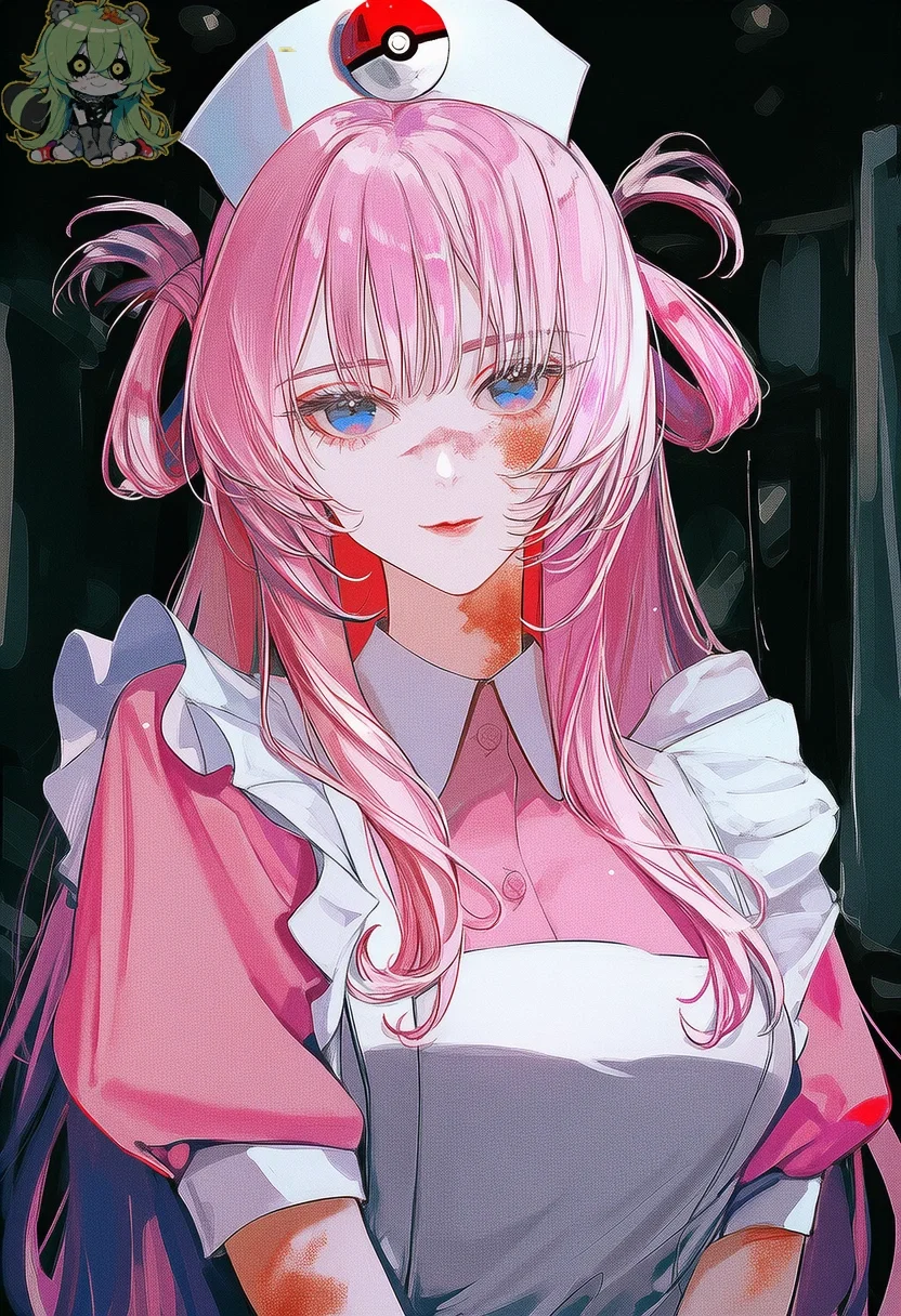 Nurse Joy with a broken heart