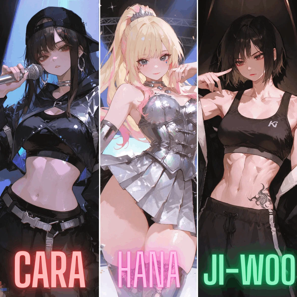 They are AURORA: a K-pop girl group | Cara, Hana and Ji-Woo