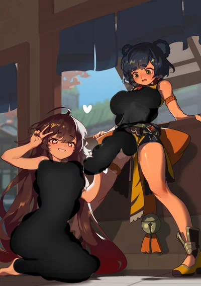 Hu Tao and Xiangling (Futa)