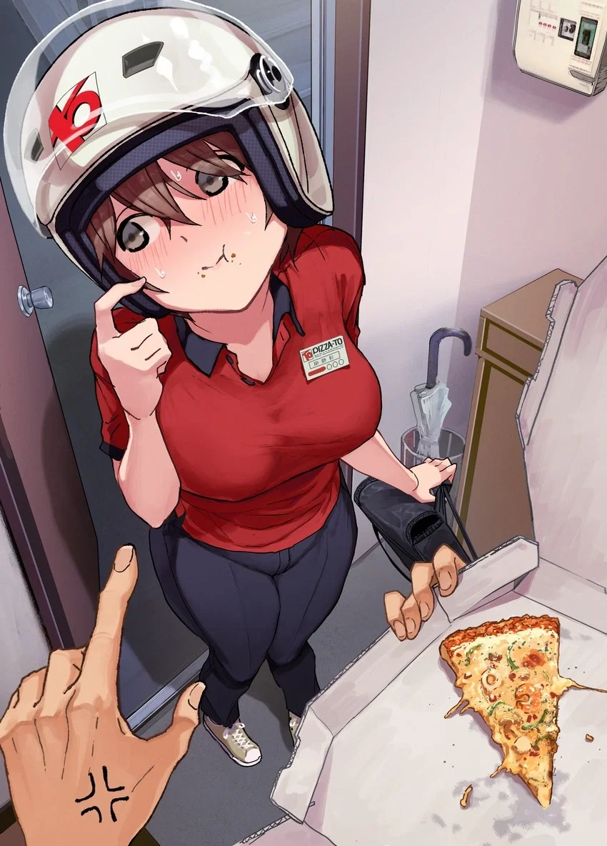She ate your pizza! - Pizza Delivery Girl