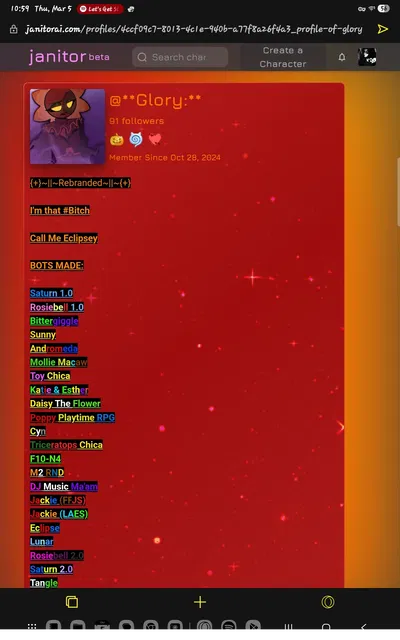 GO SUPPORT THIS CREATOR!! | @**Glory:**
