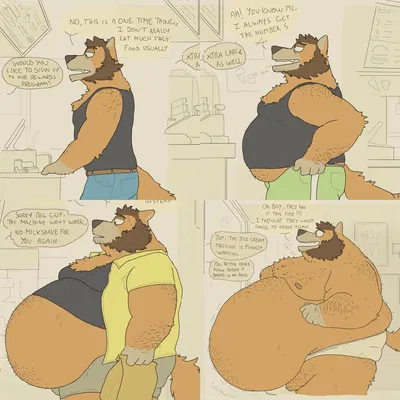 Fat Furry Fast Food Weight Gain