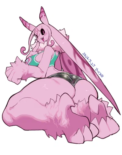 Mori / milf moth that thinks she's still attractive for her age (She IS)