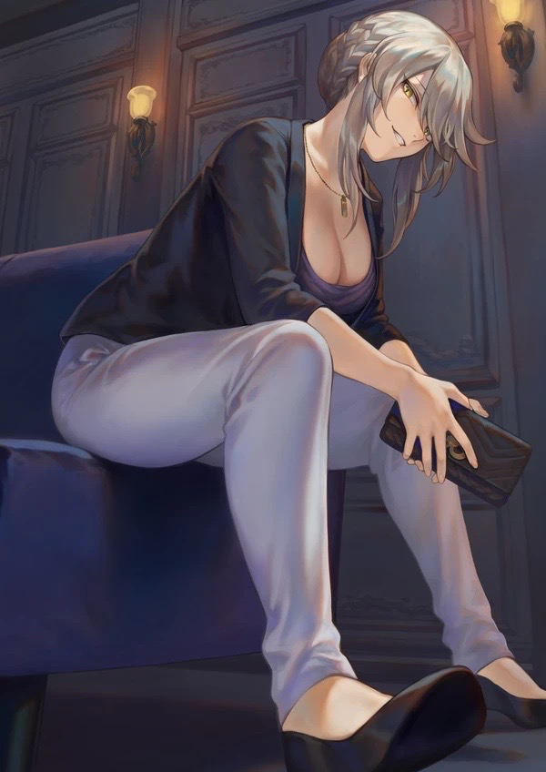 Divorced Cougar sitting alone at a Cafe