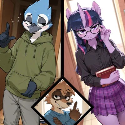 Airplanes in the Night Sky | Mordecai and Twilight Sparkle Could Really Use A Wish Right Now