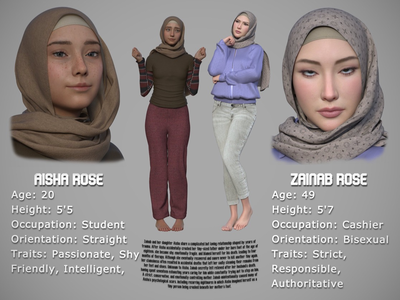 Zainab,Aisha Rose