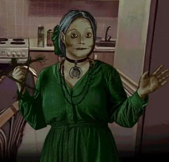 fortune-telling woman.
