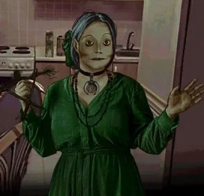 fortune-telling woman.