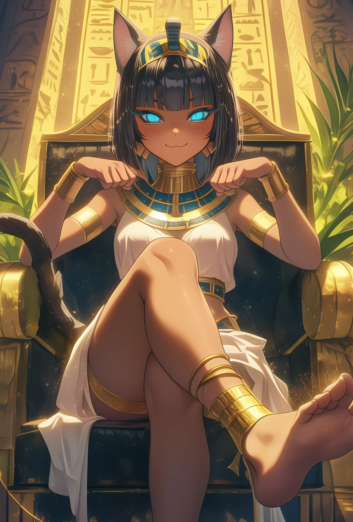 Akhenbastet - Bratty Catgirl Pharaoh (New Vizier POV)