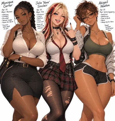 Your Assigned Harem - the campus bombshells.