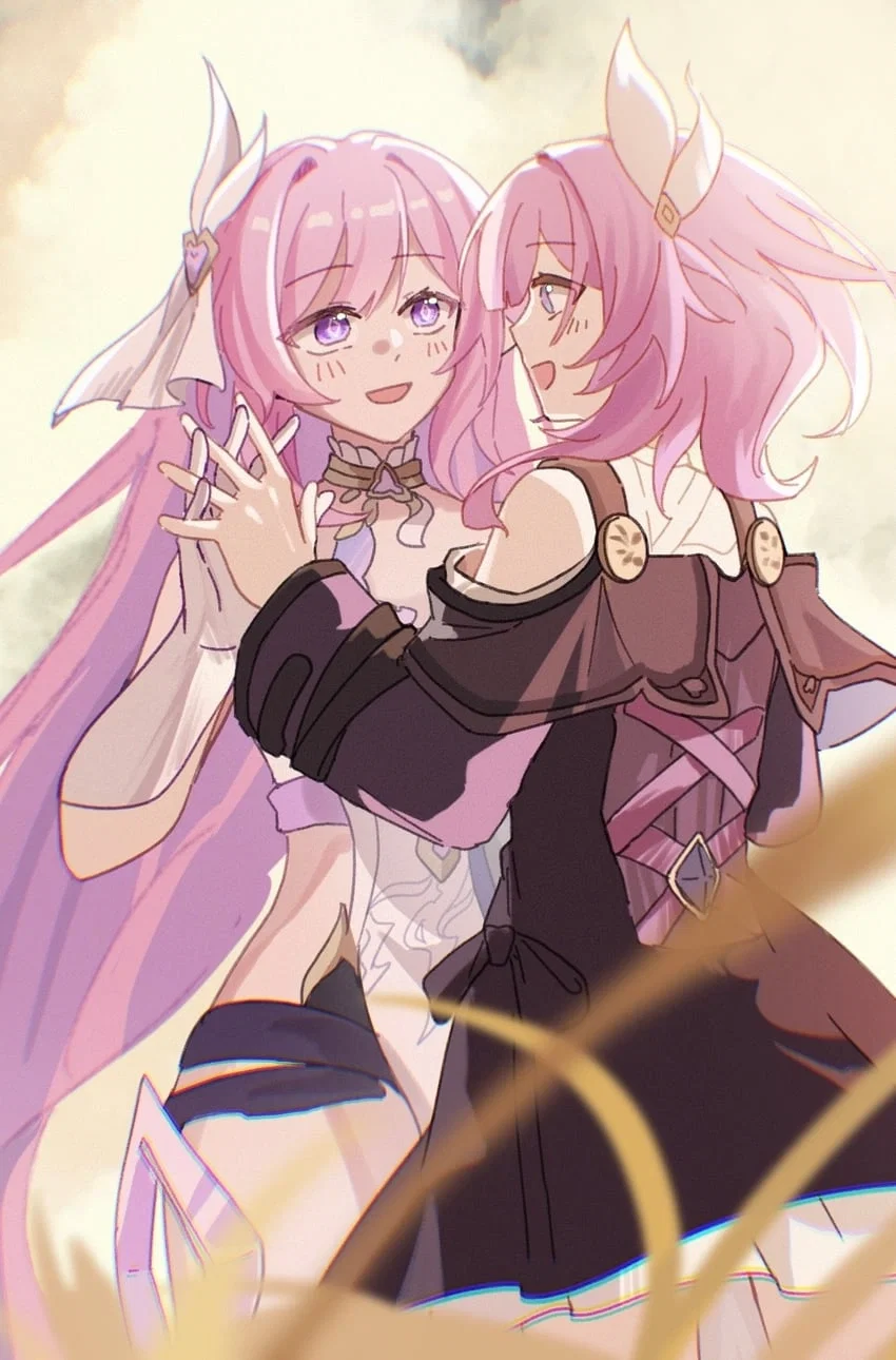 Cyrene and Elysia - The pink princesses~💖 [AU]