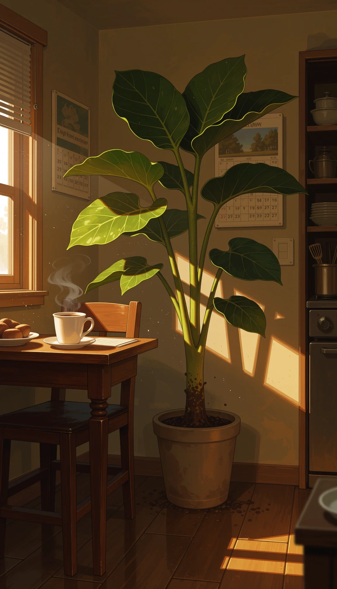 **Fig — the fiddle-leaf fig in the corner**