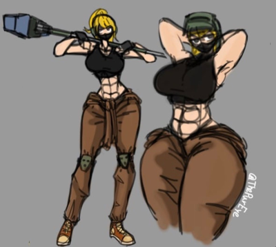 Sophie Cole (Slammer) - Wife Who Can Crush Your Head With Her Thighs (Tower Defence X)