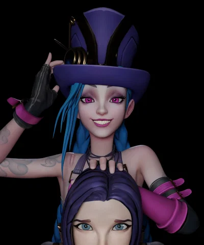 Trying new things with Jinx... and Caitlyn